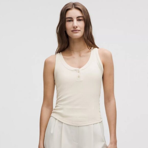 Hold Tight Henley Tank Top - Picture 1 of 4